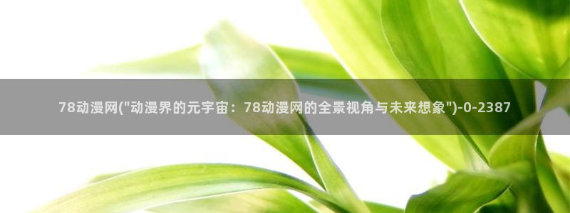 兜兜动漫：78动漫网(\